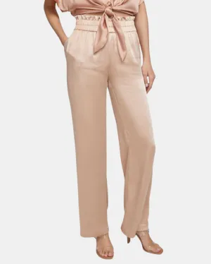 THERESA SATIN PANT IN TERRACOTTA