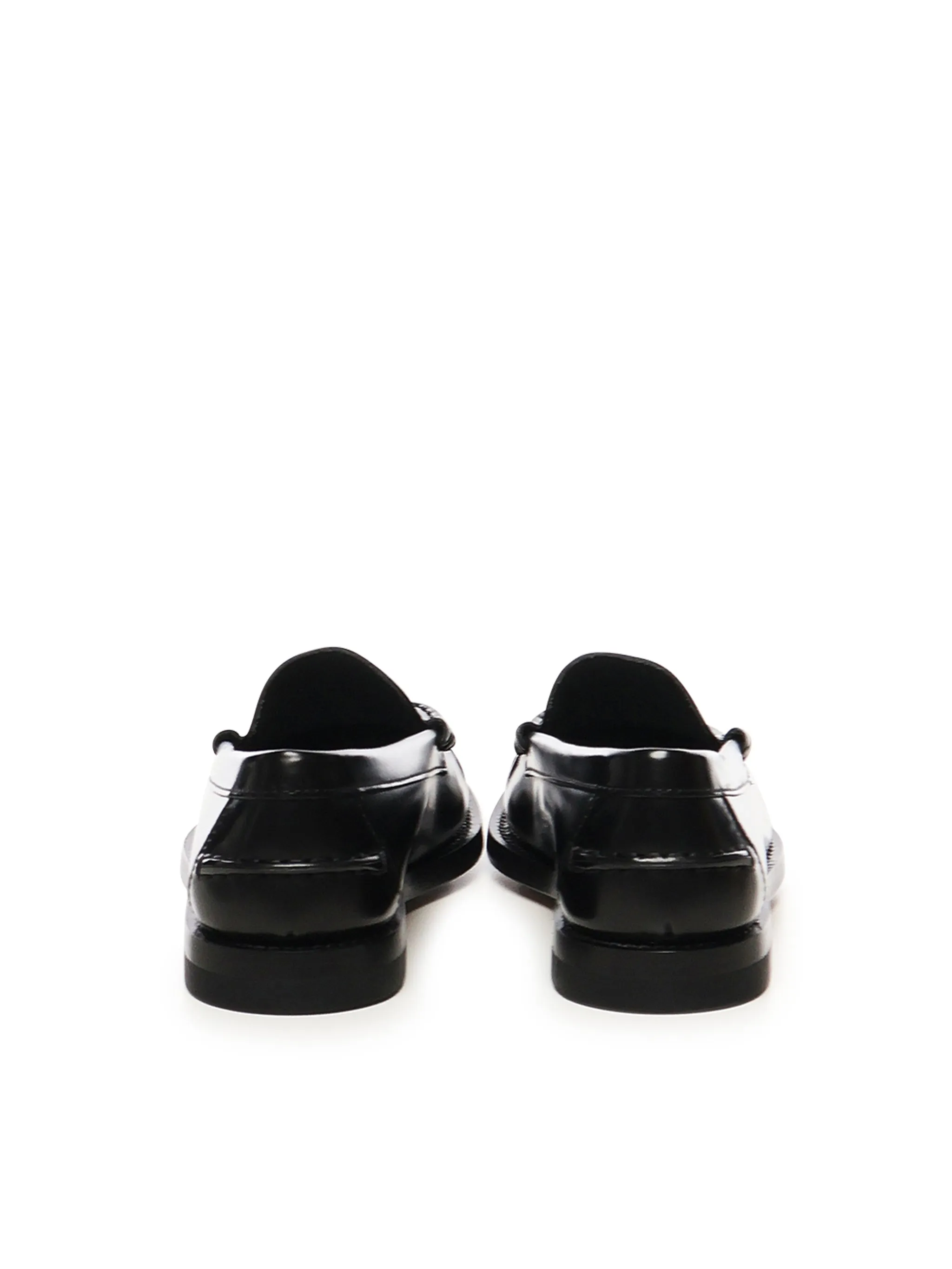 Tod's Black Calfskin Leather Loafers