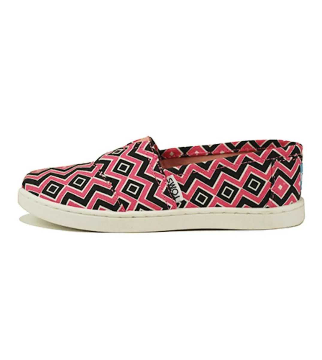 Toms for Kids: Classic Coral Canvas Chevron