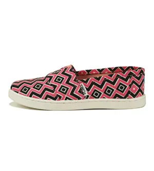 Toms for Kids: Classic Coral Canvas Chevron