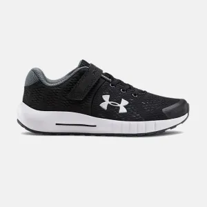Under Armour Black/White/Metallic Silver Pursuit A/C Sneaker