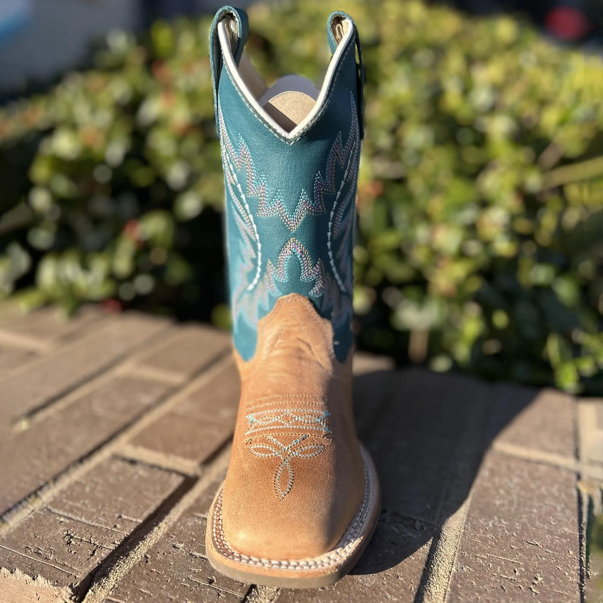 Unisex Broad Square Toe Western Boots