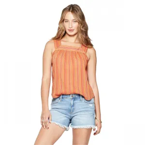 Universal Thread Women's Striped Sleeveless Square Neck Top