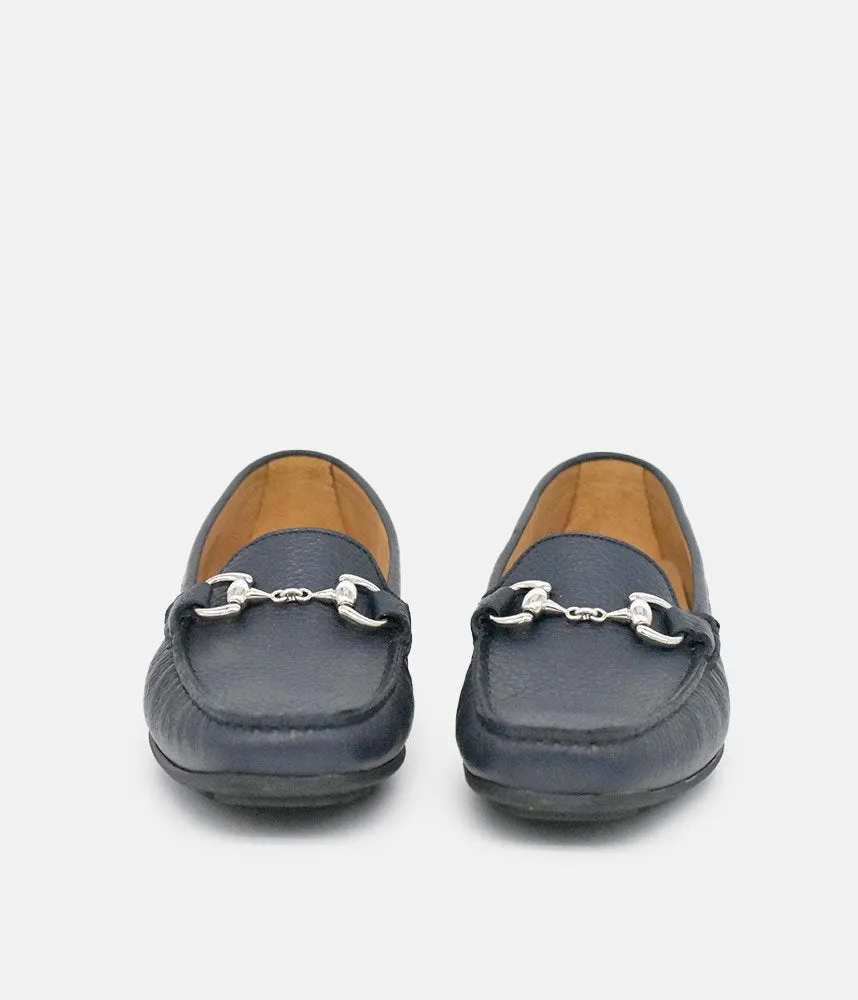 Vittoria Mengoni Premium Navy Blue Loafers