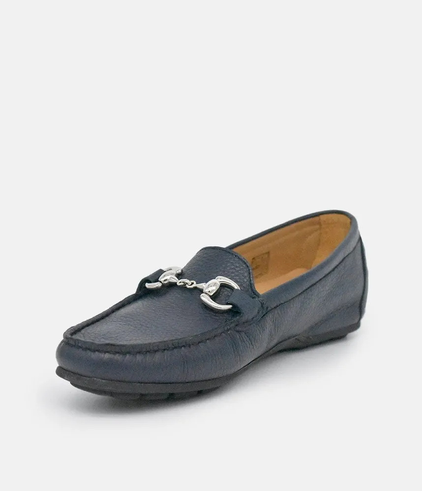 Vittoria Mengoni Premium Navy Blue Loafers