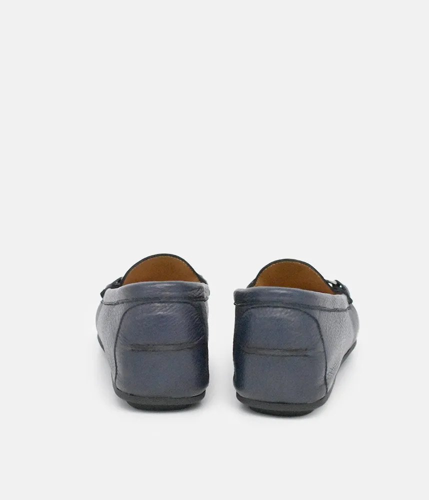 Vittoria Mengoni Premium Navy Blue Loafers