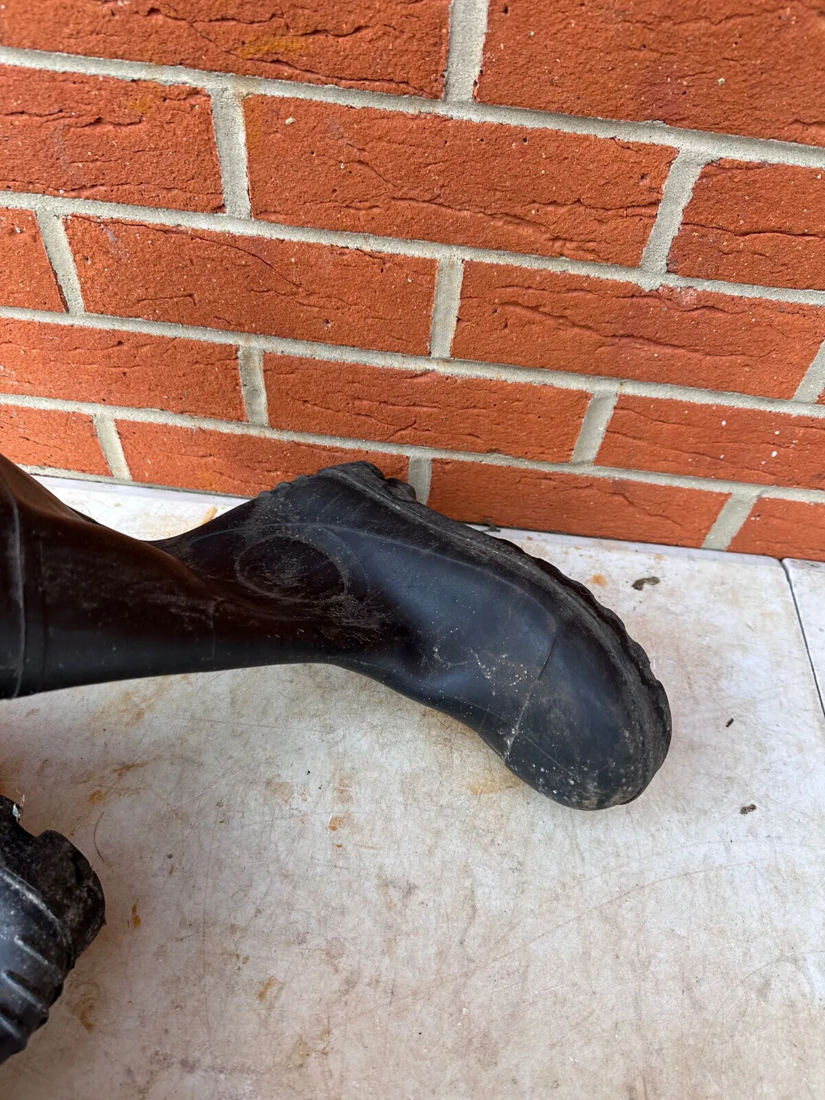 Warrior Safety Rubber Wellies Wellington Boots - Size UK 8 - EU 42