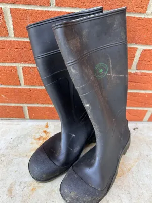 Warwick Safety Rubber Wellies Wellington Boots - Size UK 7 - EU 41
