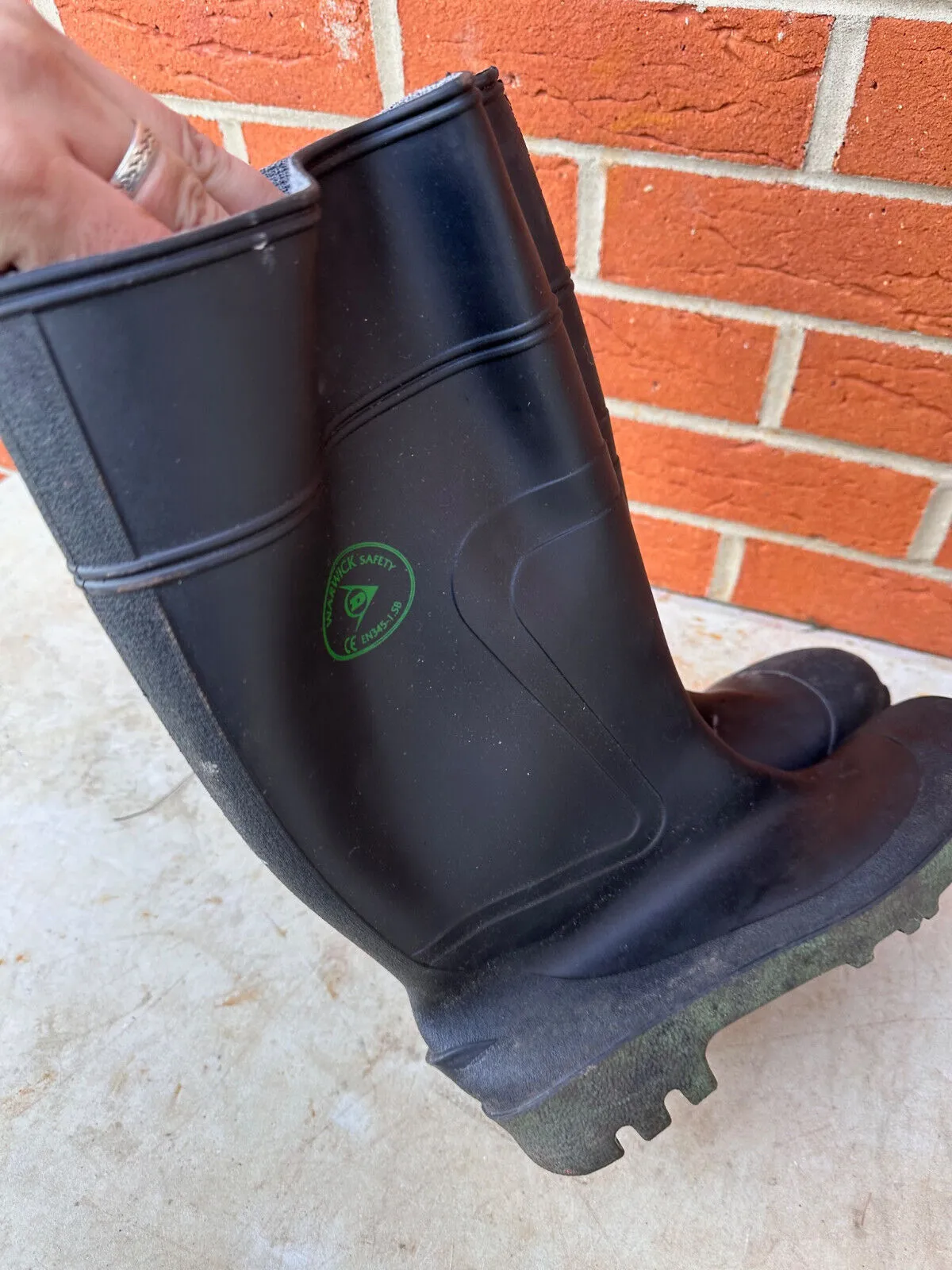 Warwick Safety Rubber Wellies Wellington Boots - Size UK 7 - EU 41