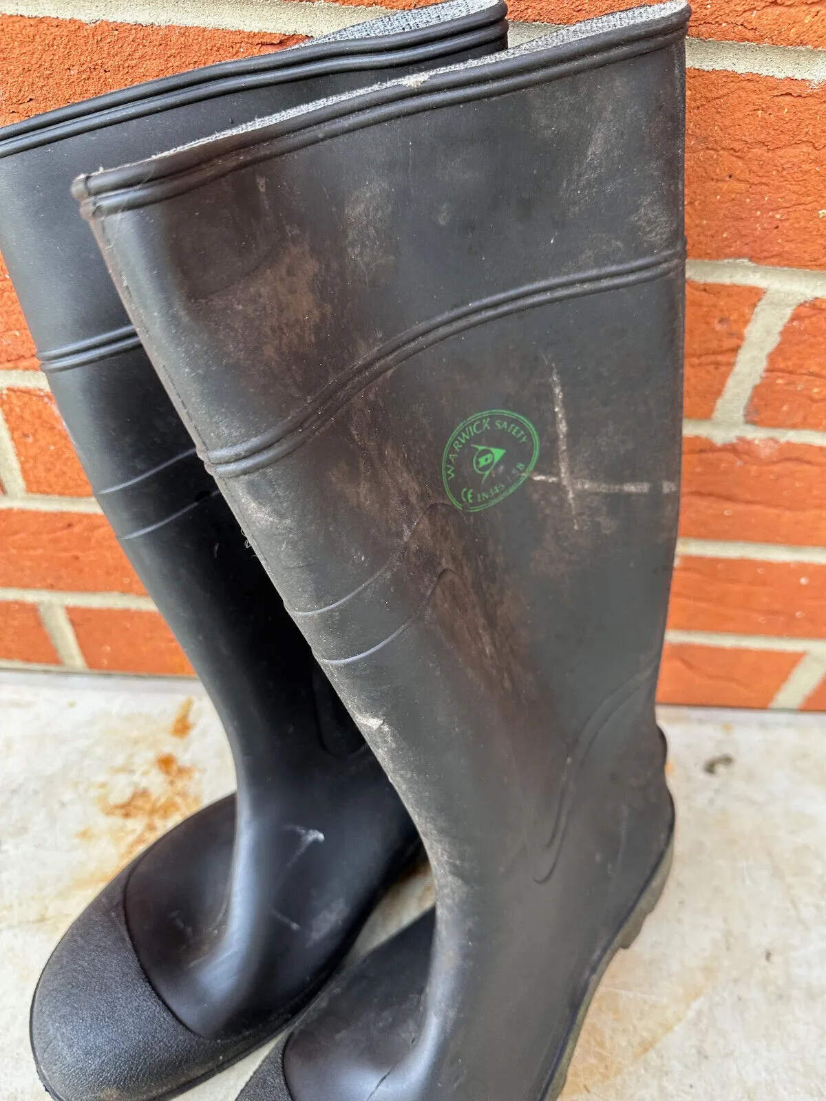 Warwick Safety Rubber Wellies Wellington Boots - Size UK 7 - EU 41