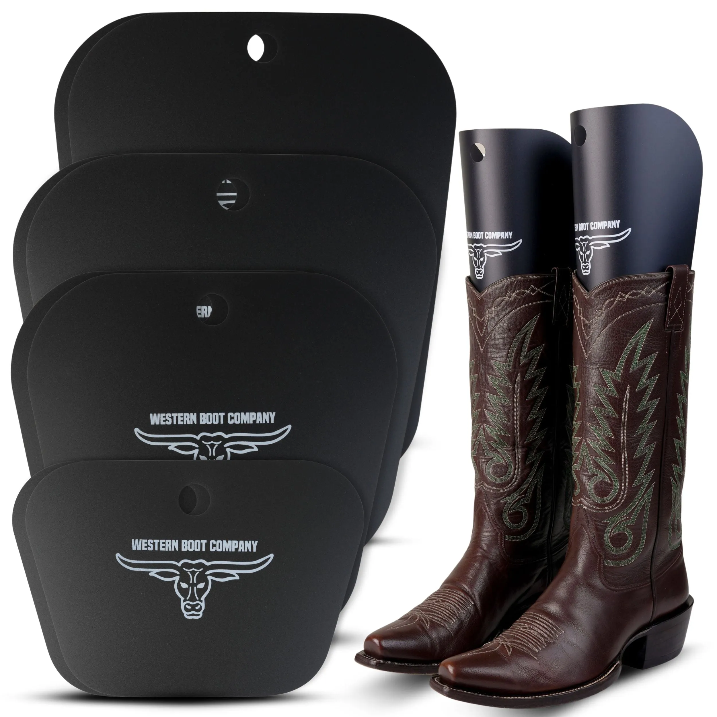 Western Boot Company Cowboy Shaft Shapers - 12.5" 4 PAIR (8 PIECES) X-LARGE