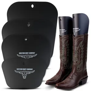Western Boot Company Cowboy Shaft Shapers - 12.5" 4 PAIR (8 PIECES) X-LARGE