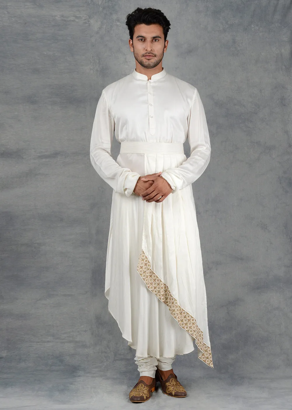 White Sherwani | Siddhesh Chauhan