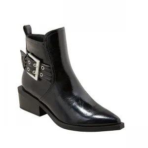 Wild Fable Giovanna Buckle Western Ankle Boots with Memory Foam Insole Black 7M