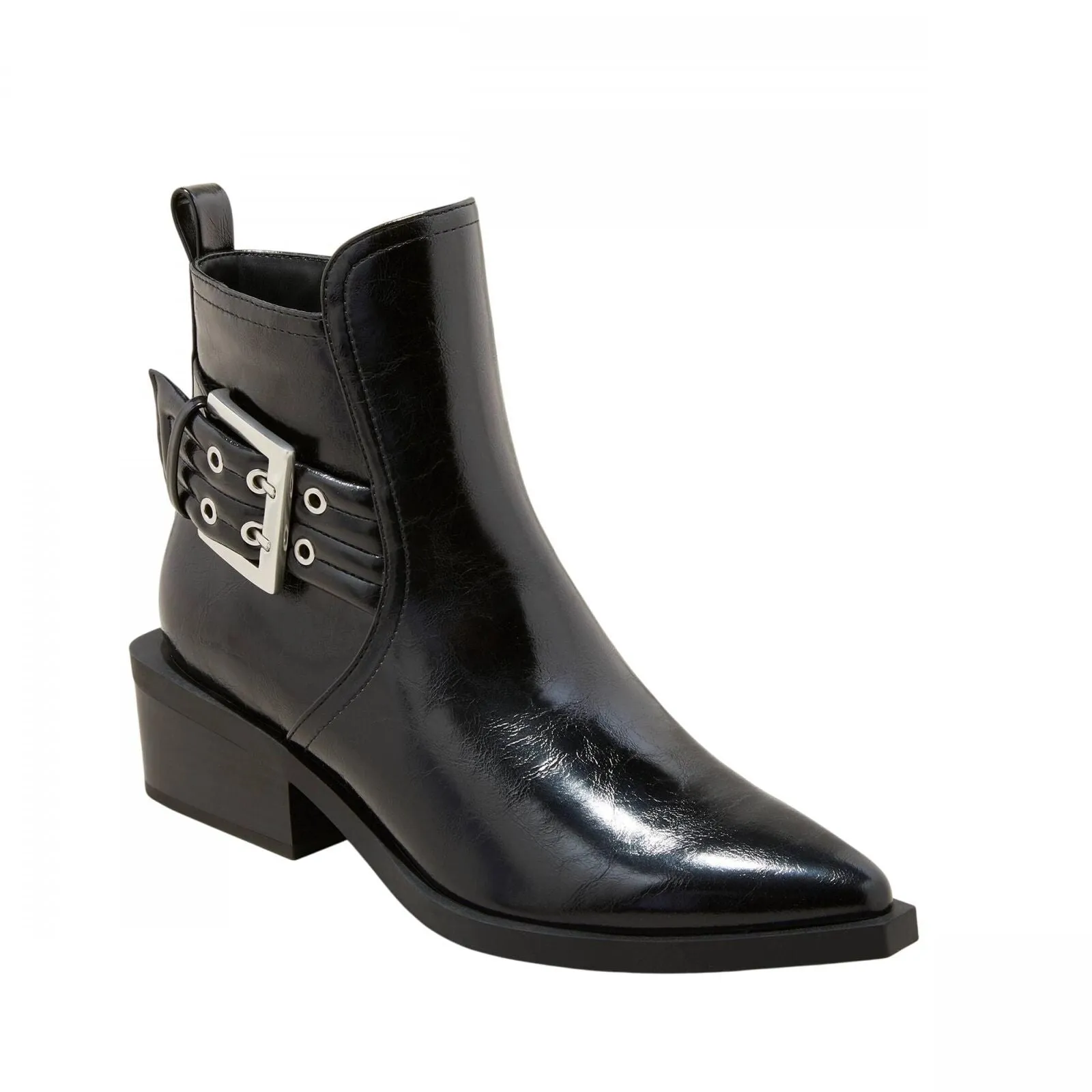 Wild Fable Giovanna Buckle Western Ankle Boots with Memory Foam Insole Black 7M