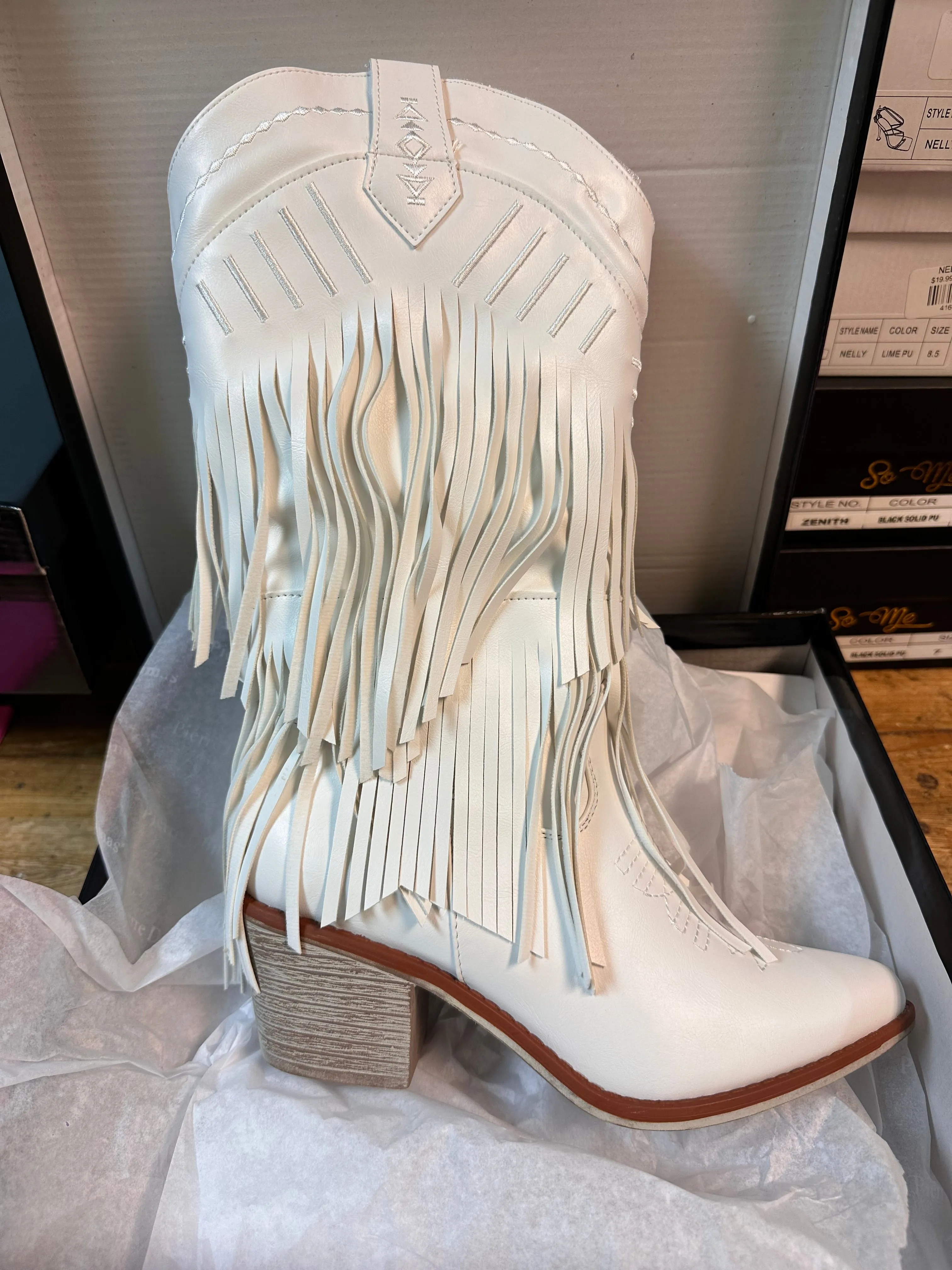 WILDER-12/2024/89908 White Faux Leather