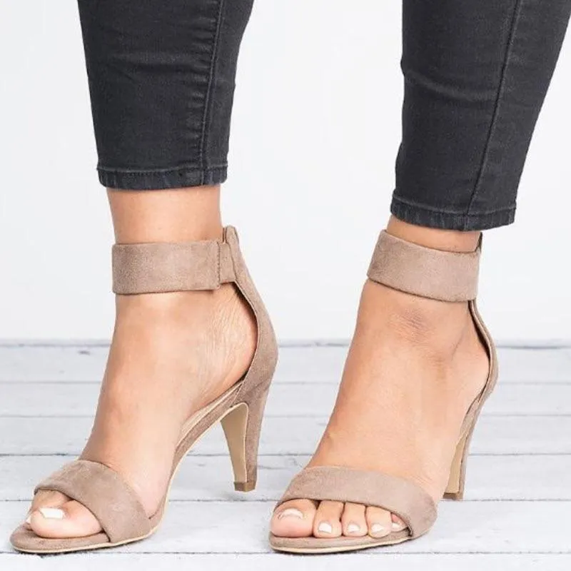 Women Sandals Open Toe  Shoes With 5CM High Heels Sandals