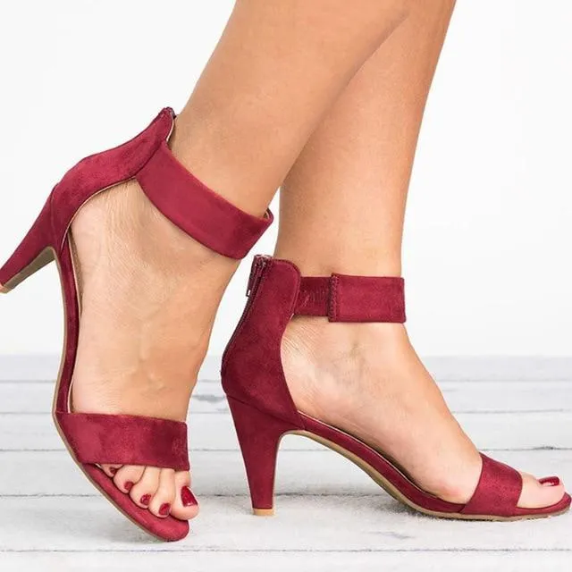 Women Sandals Open Toe  Shoes With 5CM High Heels Sandals