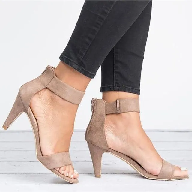 Women Sandals Open Toe  Shoes With 5CM High Heels Sandals