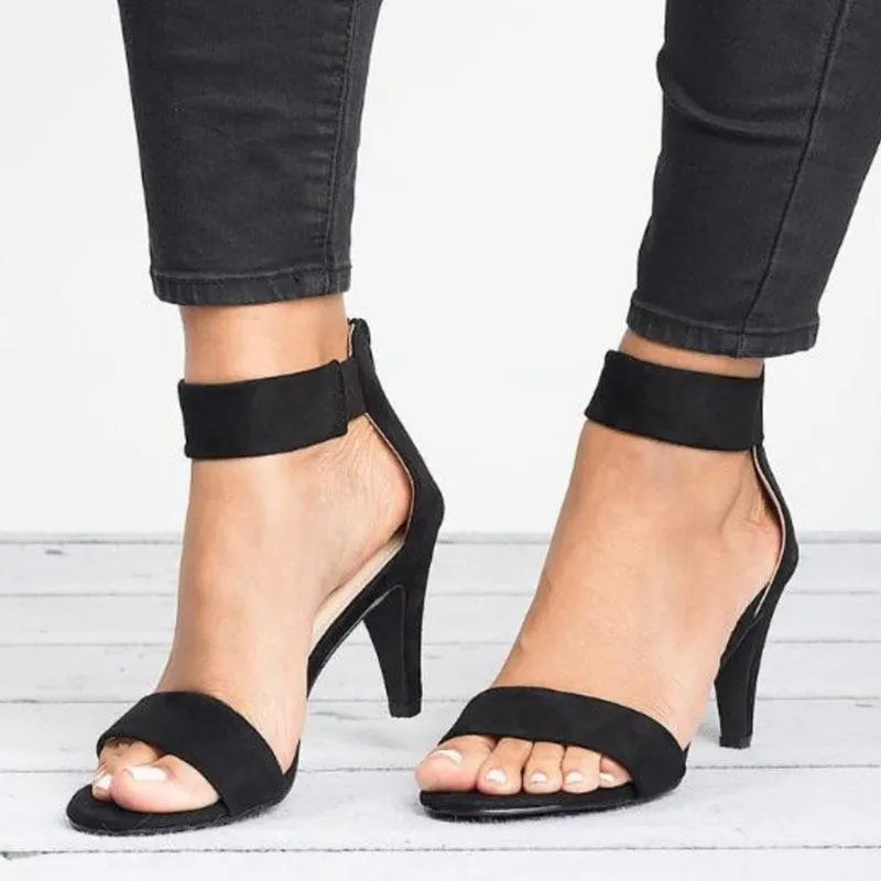 Women Sandals Open Toe  Shoes With 5CM High Heels Sandals