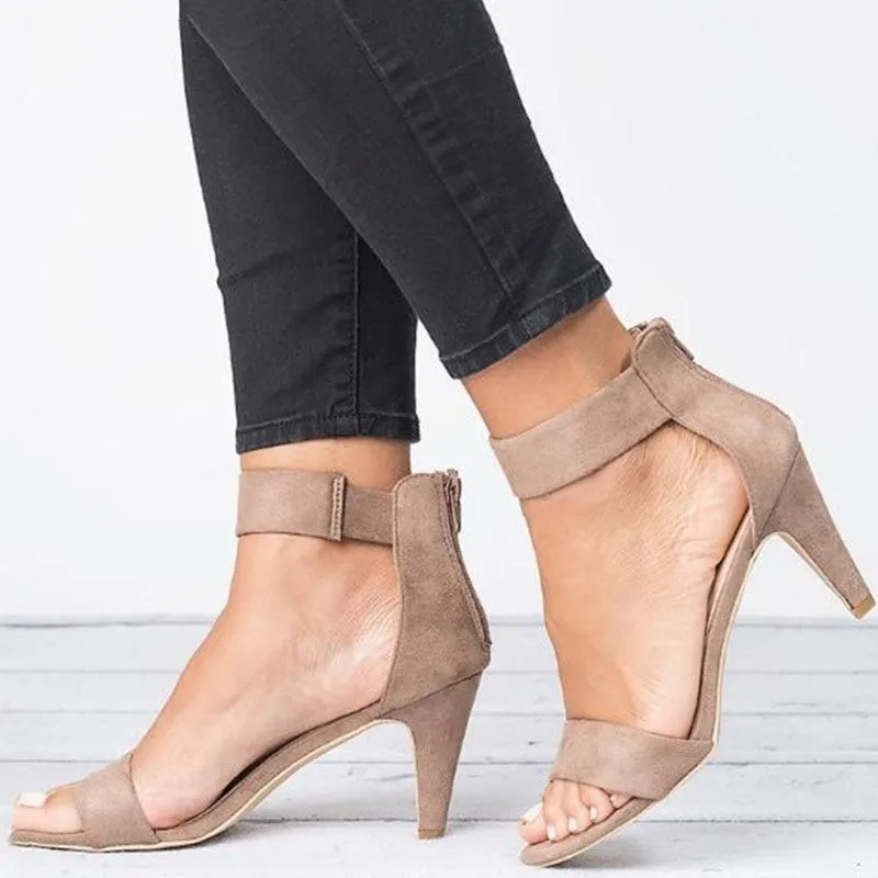 Women Sandals Open Toe  Shoes With 5CM High Heels Sandals