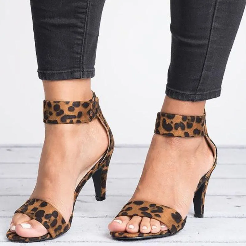 Women Sandals Open Toe  Shoes With 5CM High Heels Sandals