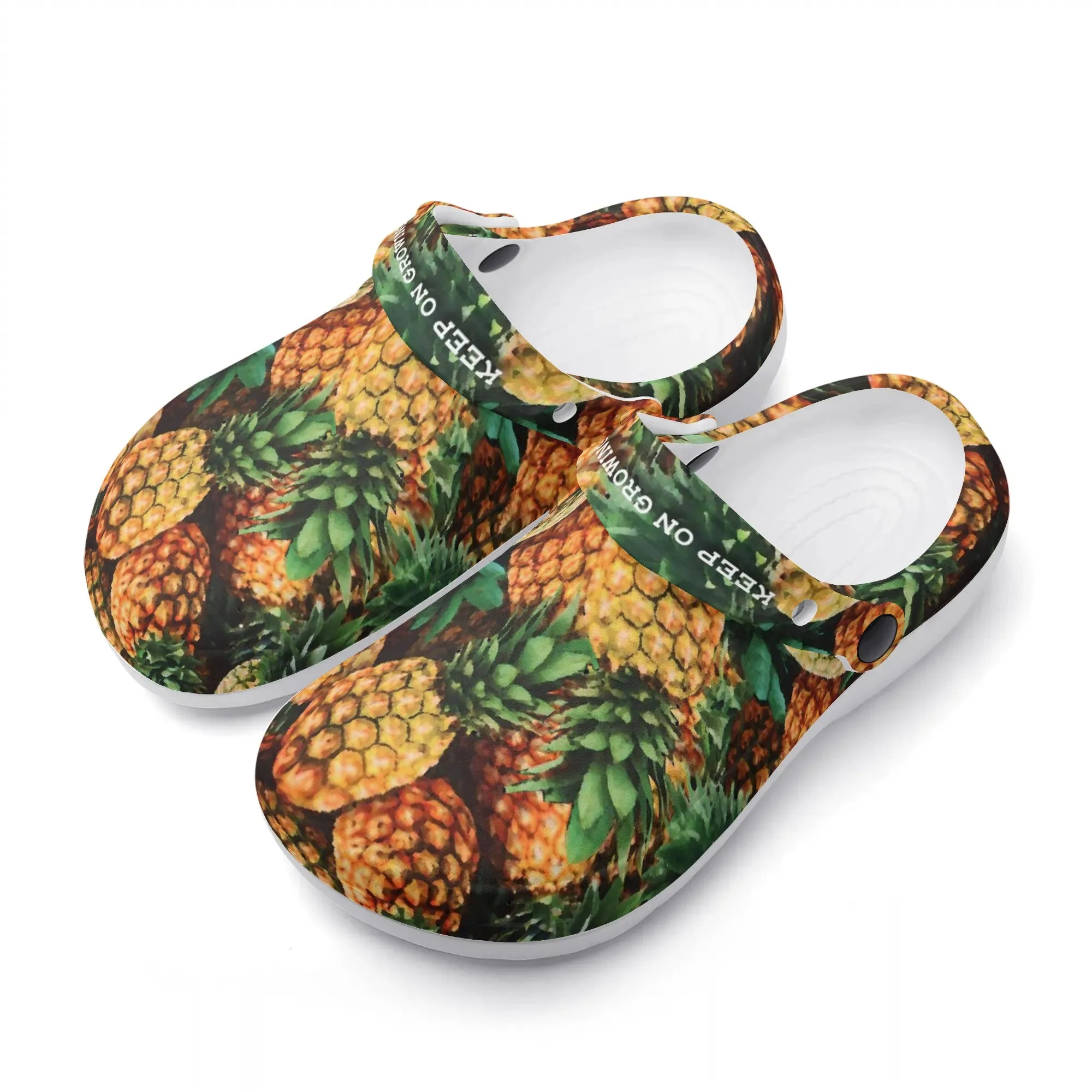 Women's All Season Clogs: Pineapple