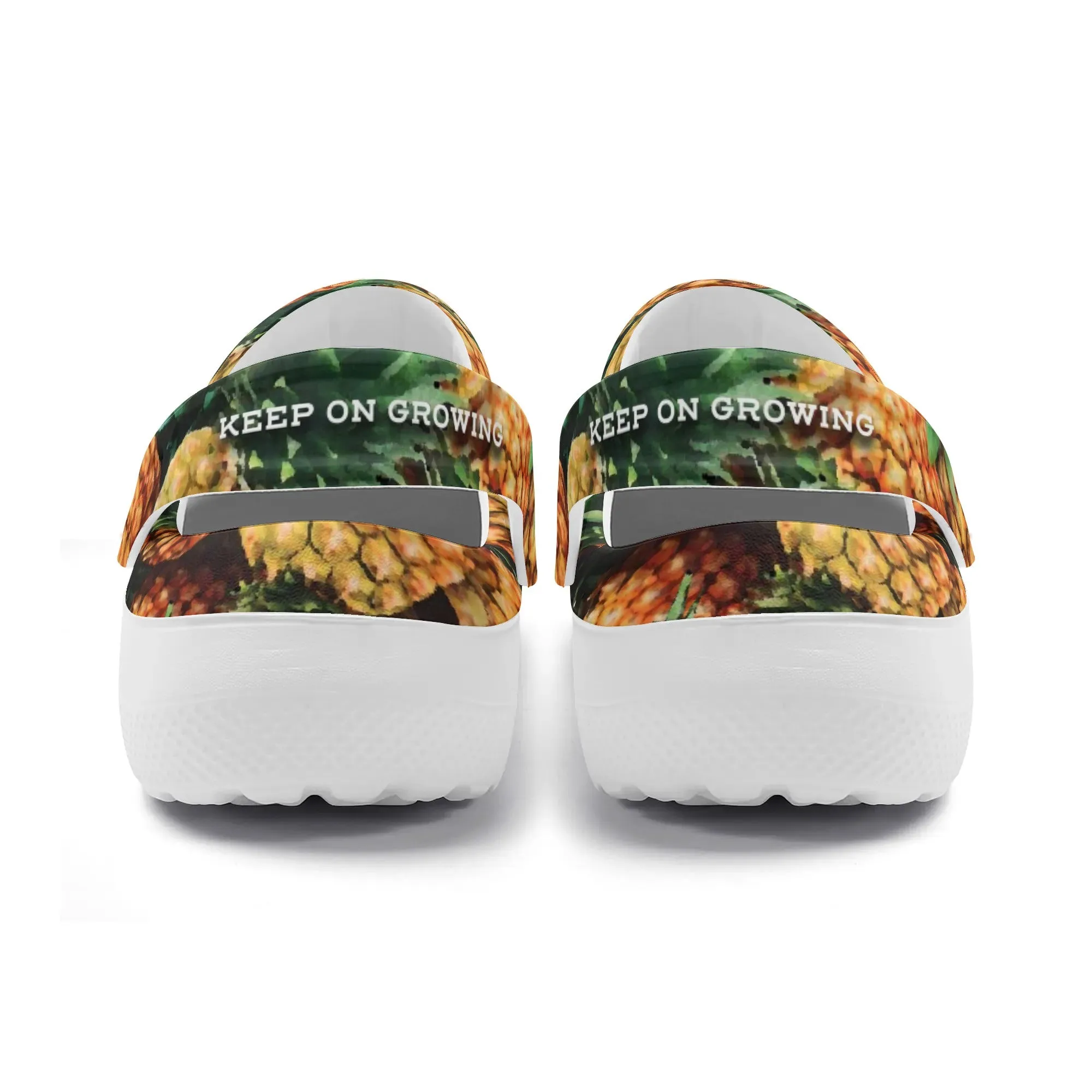 Women's All Season Clogs: Pineapple