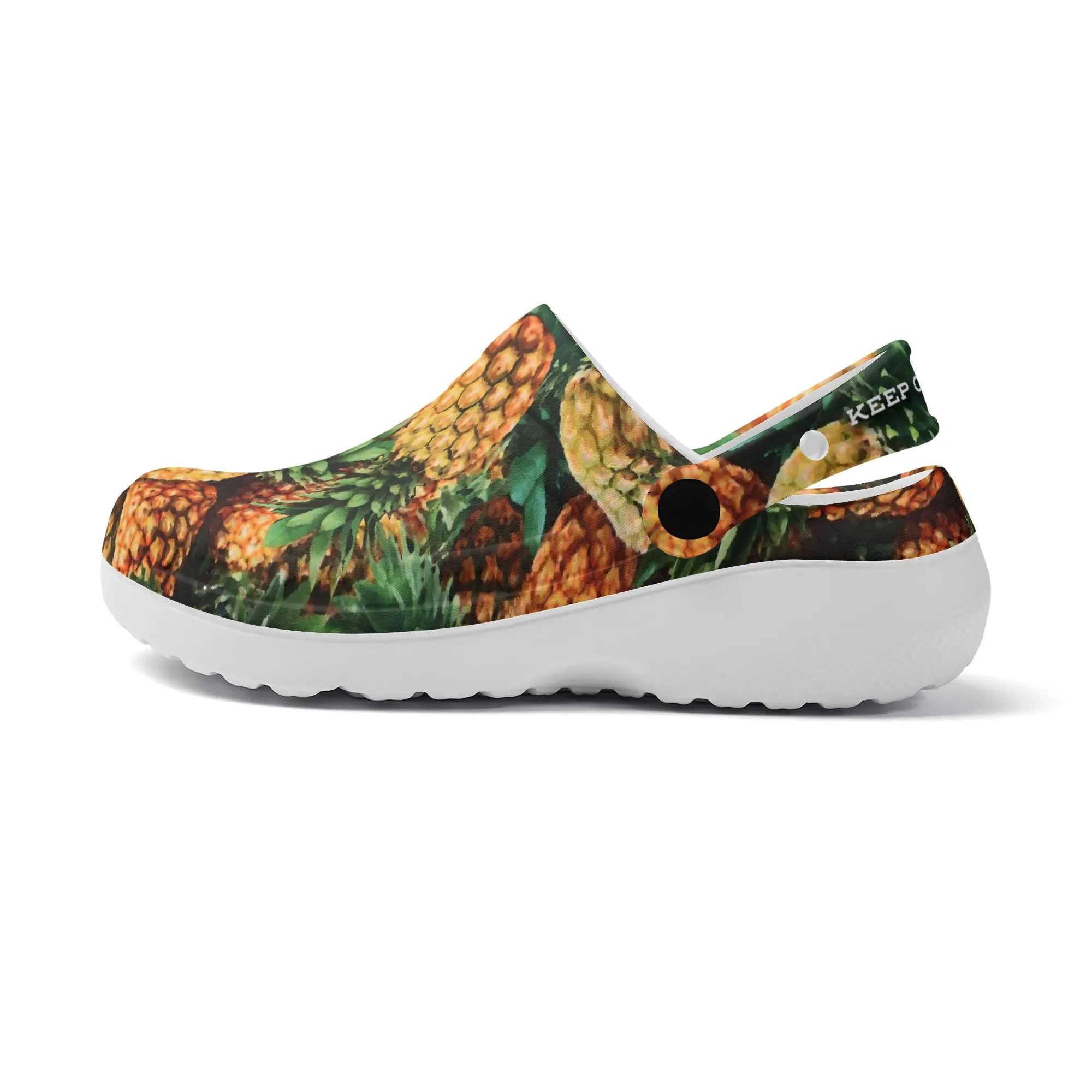 Women's All Season Clogs: Pineapple