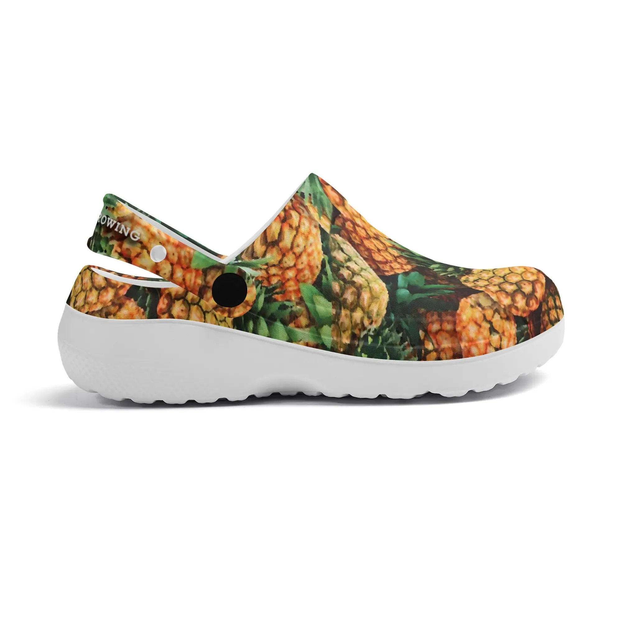 Women's All Season Clogs: Pineapple