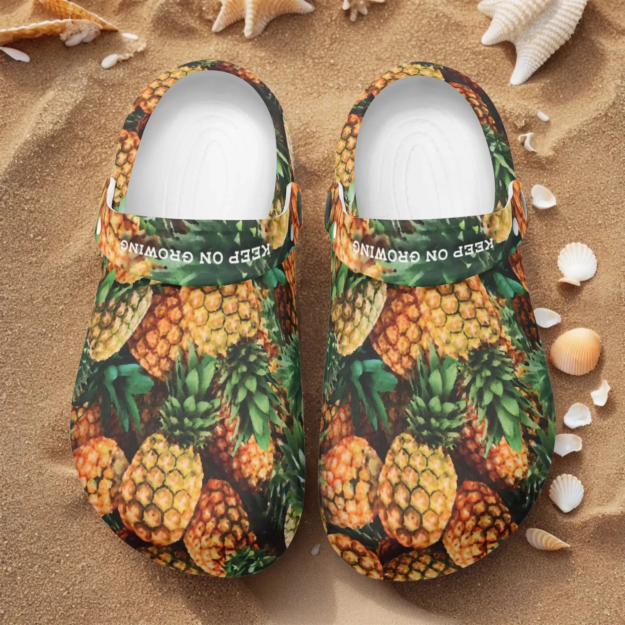 Women's All Season Clogs: Pineapple