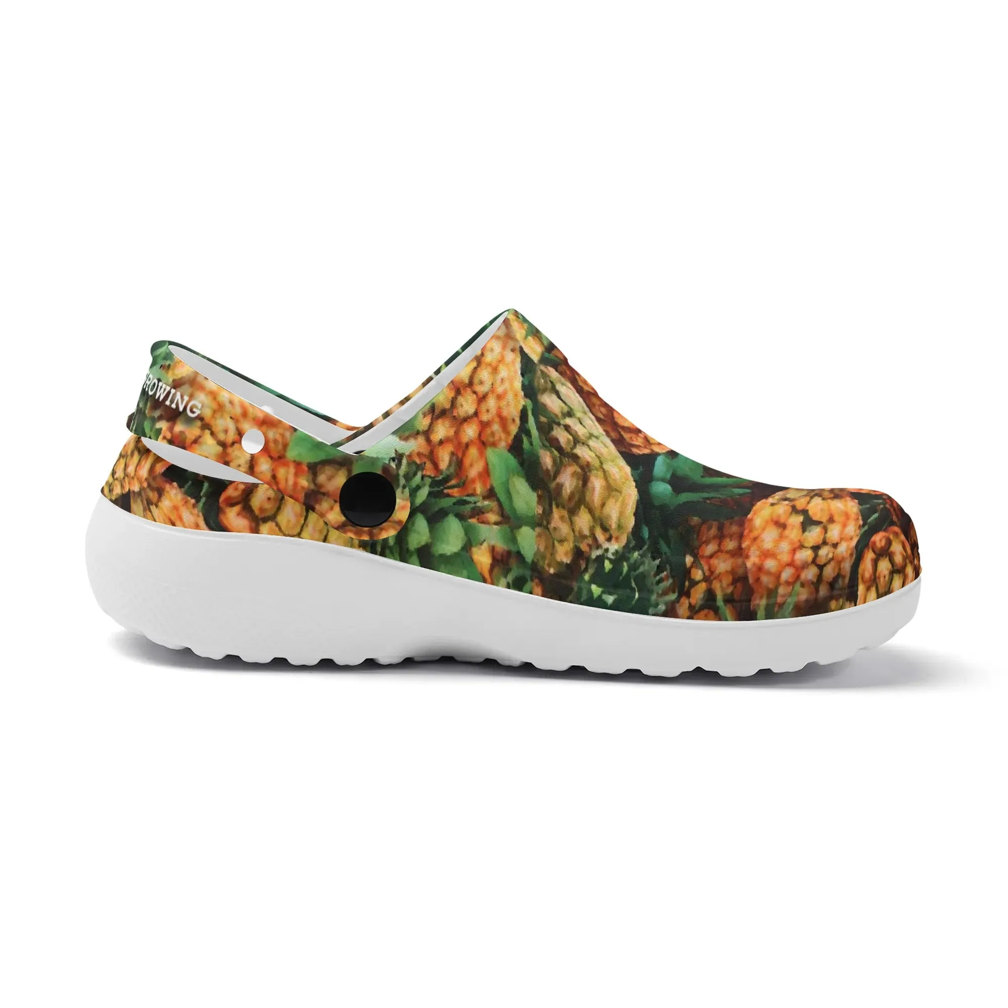 Women's All Season Clogs: Pineapple