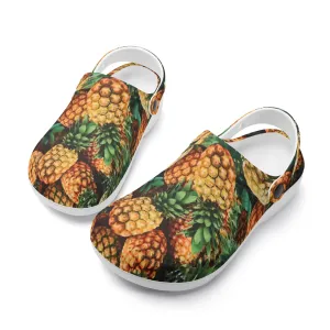 Women's All Season Clogs: Pineapple