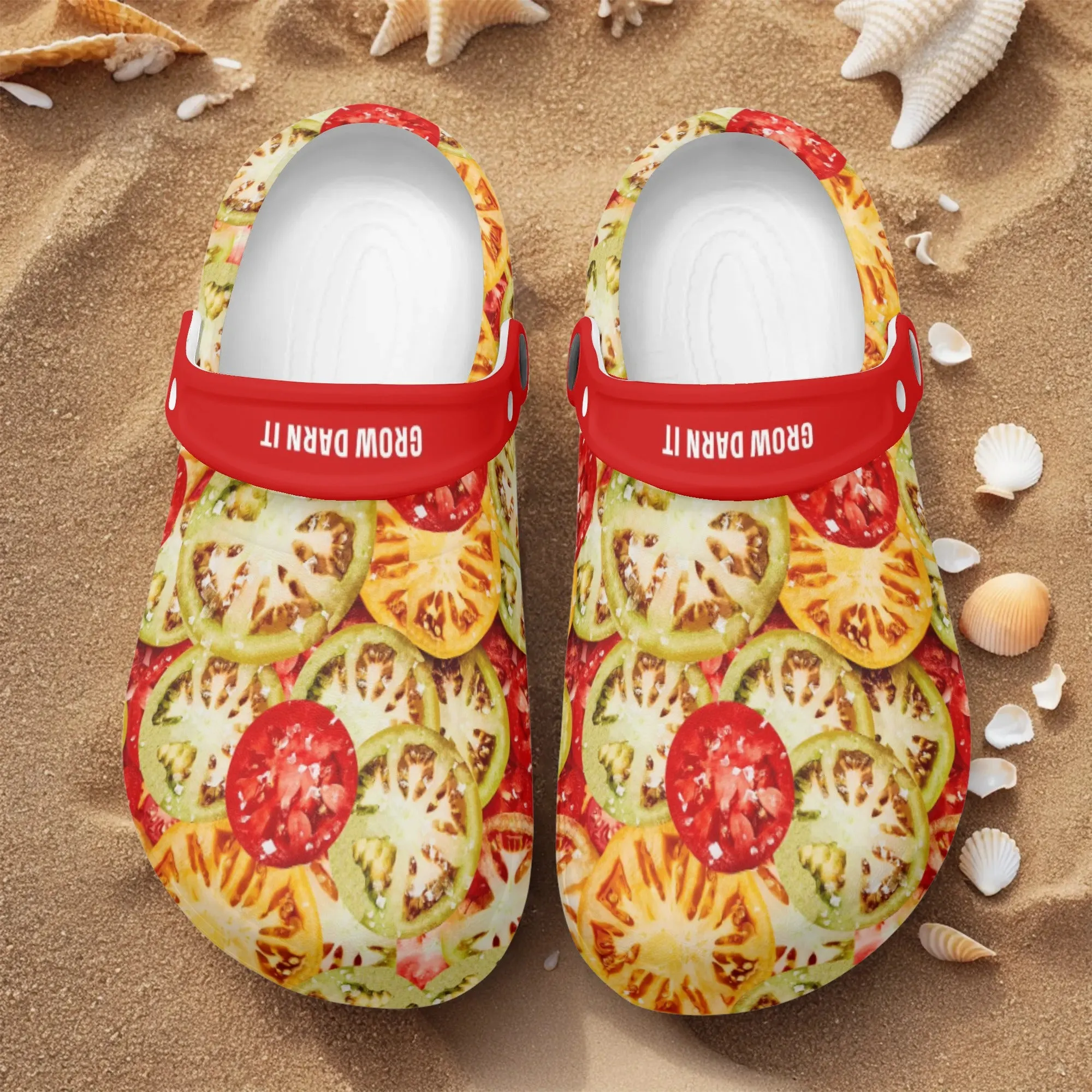 Womens All Season Clogs: Tomato
