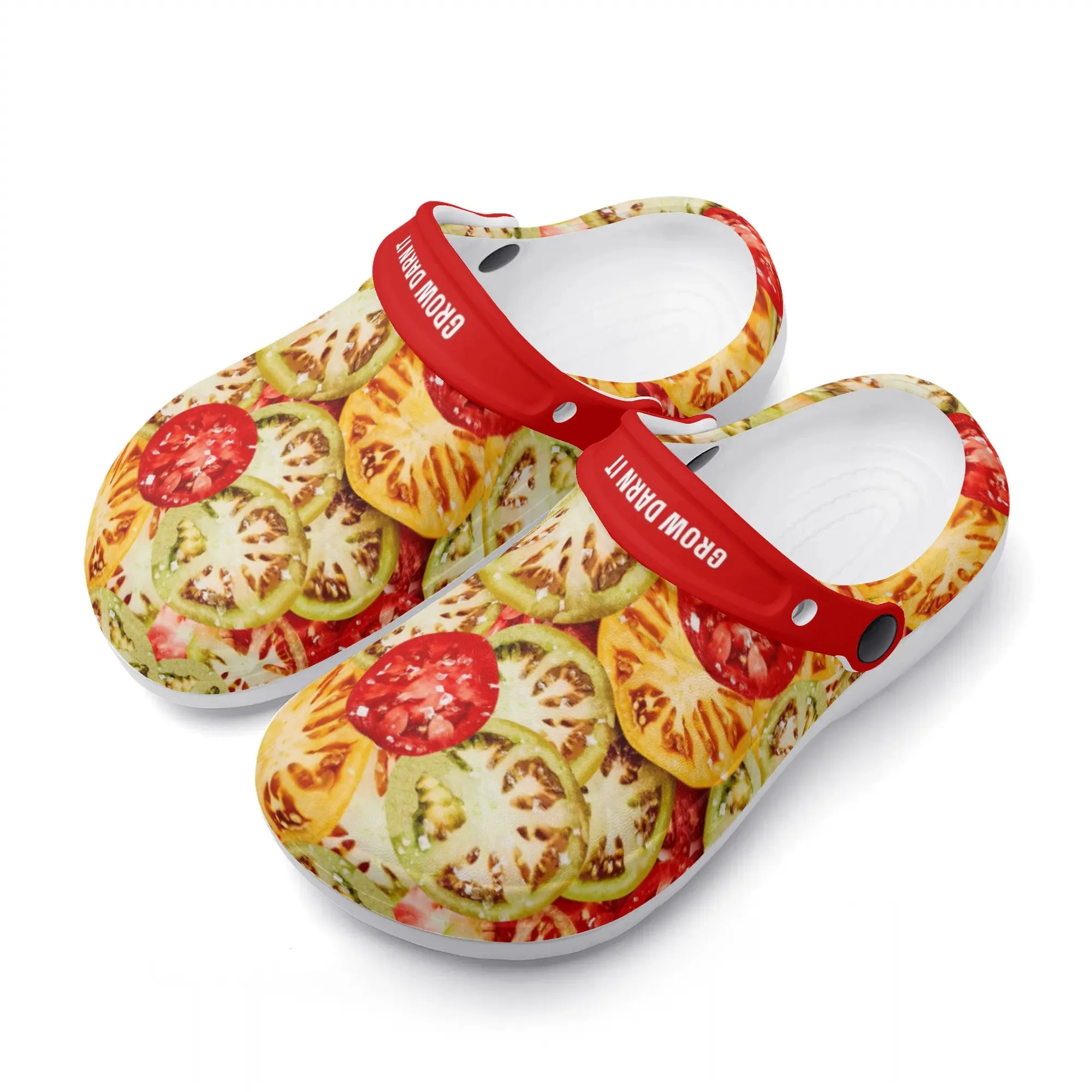 Womens All Season Clogs: Tomato
