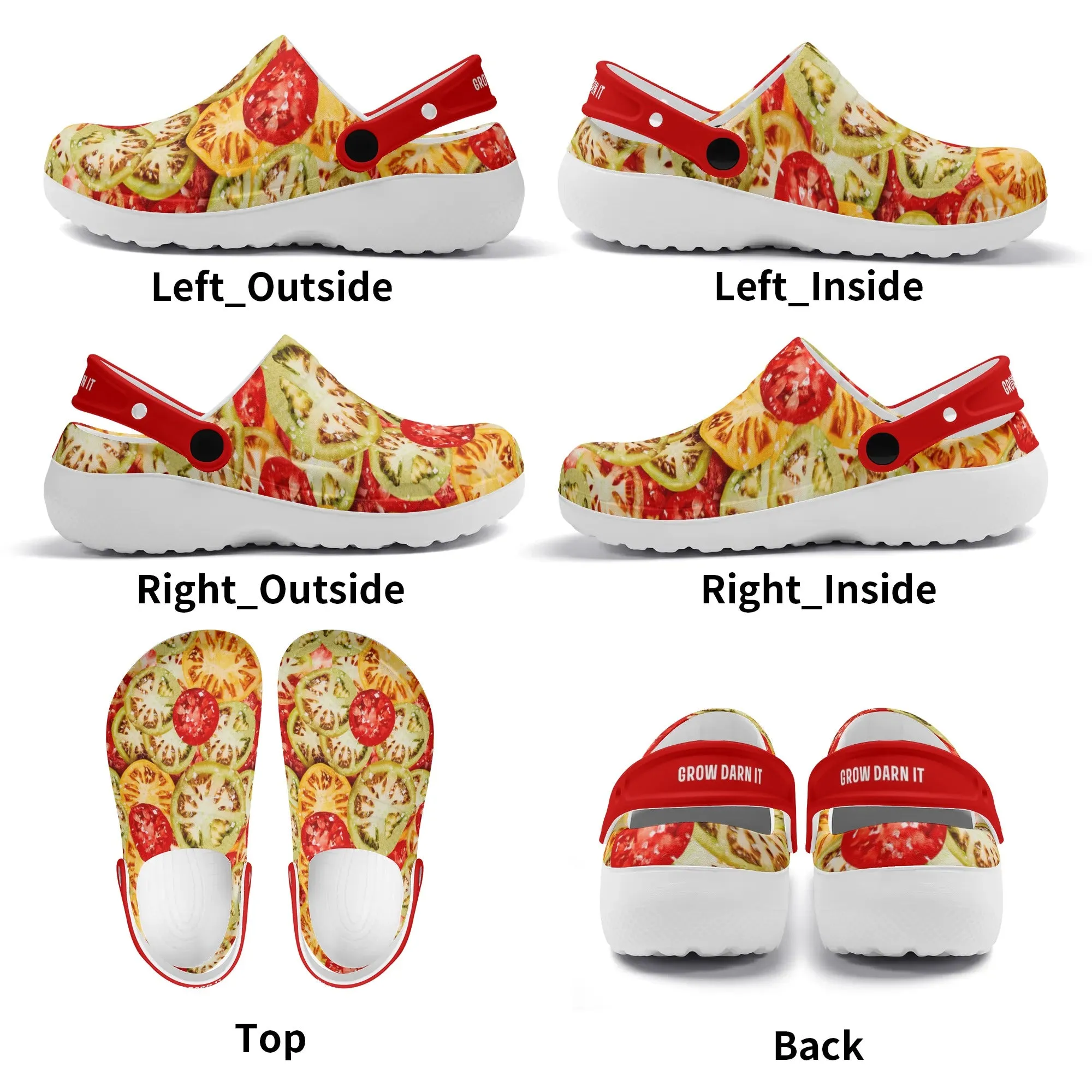 Womens All Season Clogs: Tomato
