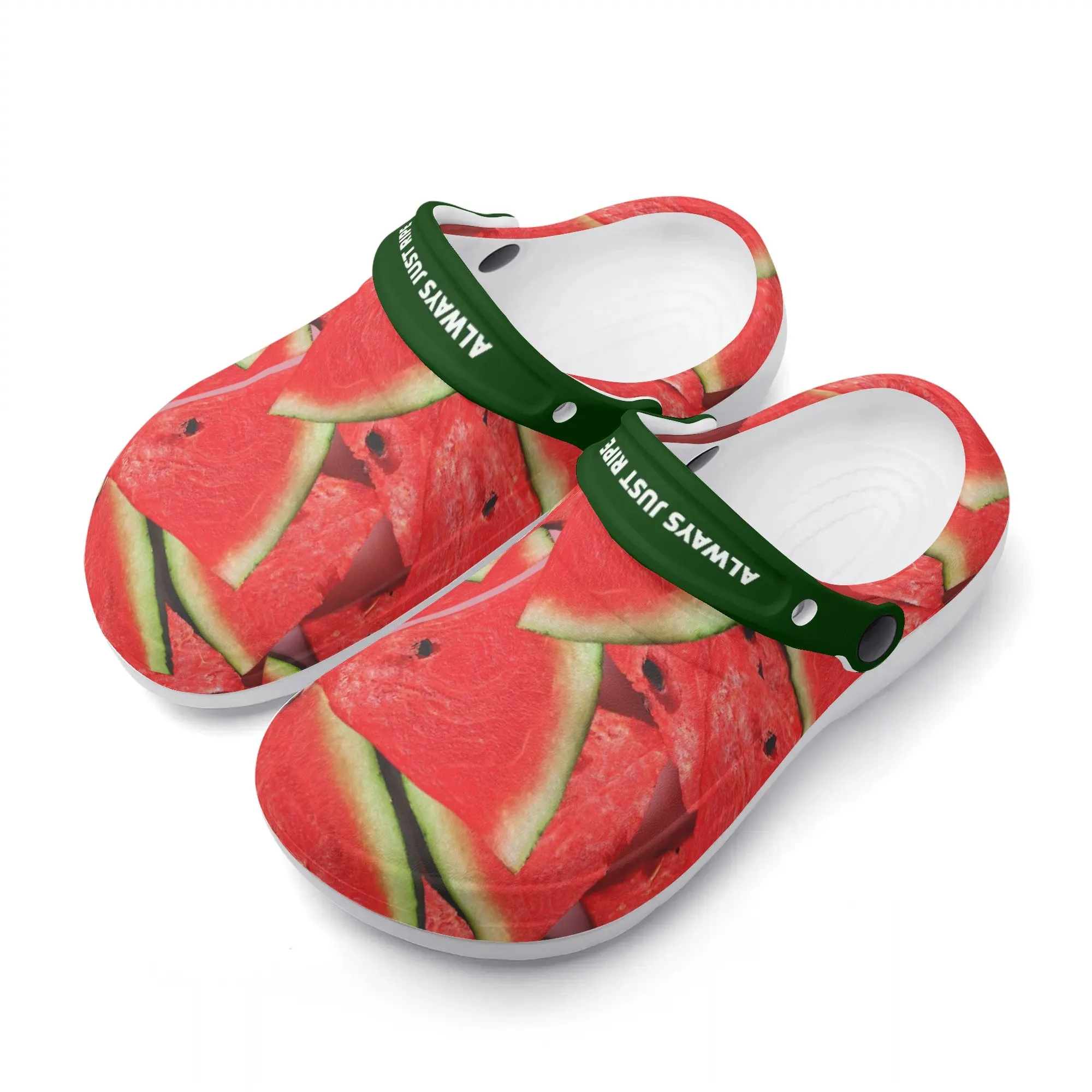 Womens All Season Clogs: Watermelon
