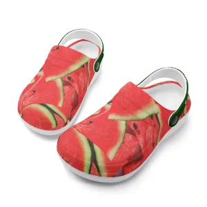 Womens All Season Clogs: Watermelon