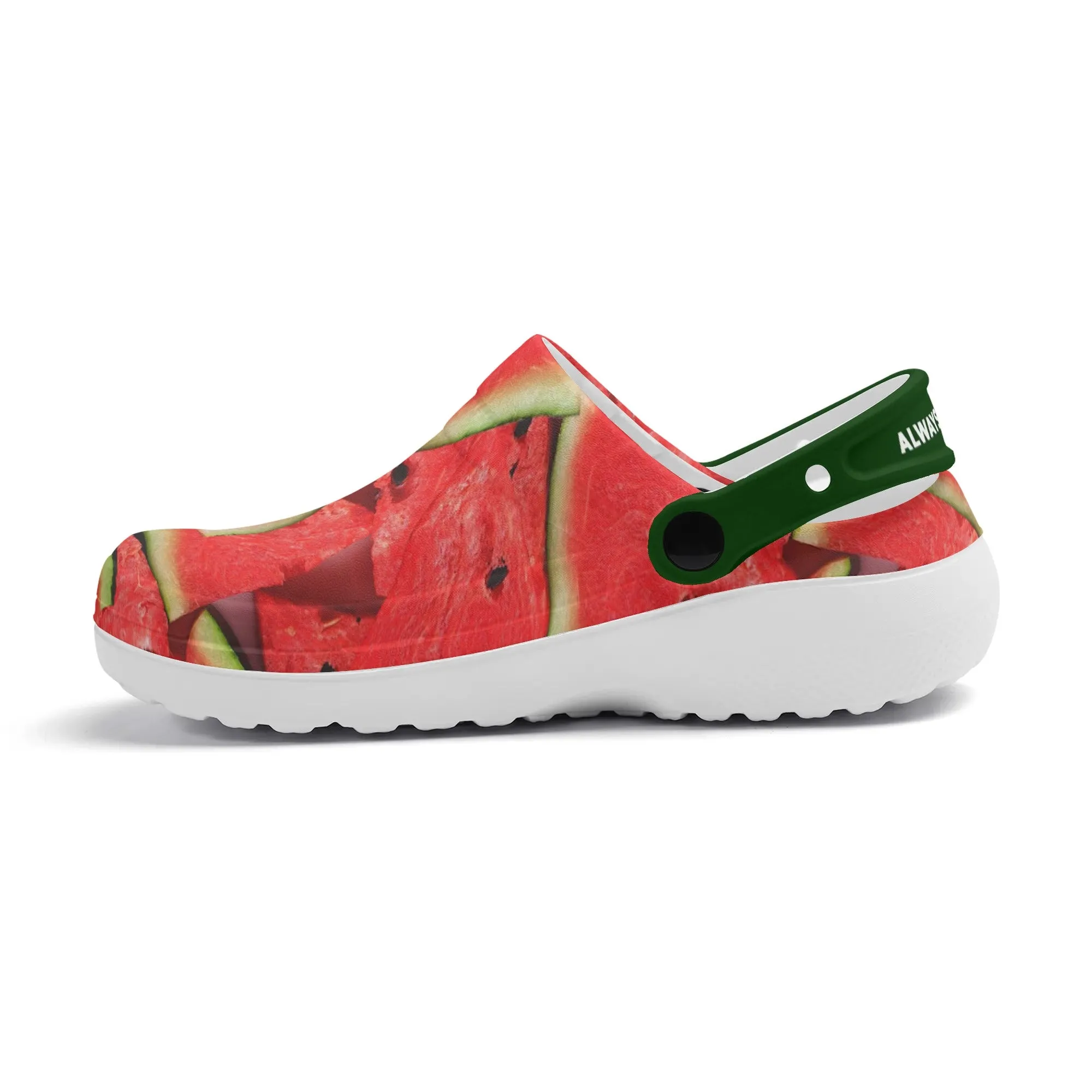 Womens All Season Clogs: Watermelon