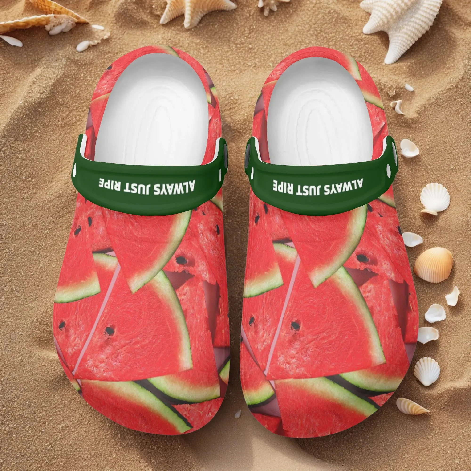 Womens All Season Clogs: Watermelon