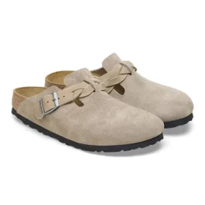 Women's Boston Braided Suede Leather