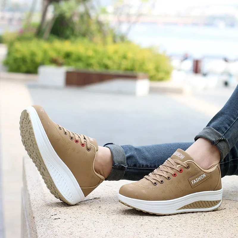 🔥Women's Casual Fashion Breathable Thick Sole Sneakers