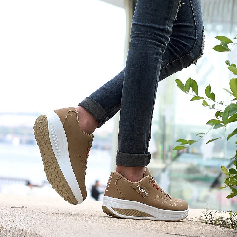 🔥Women's Casual Fashion Breathable Thick Sole Sneakers