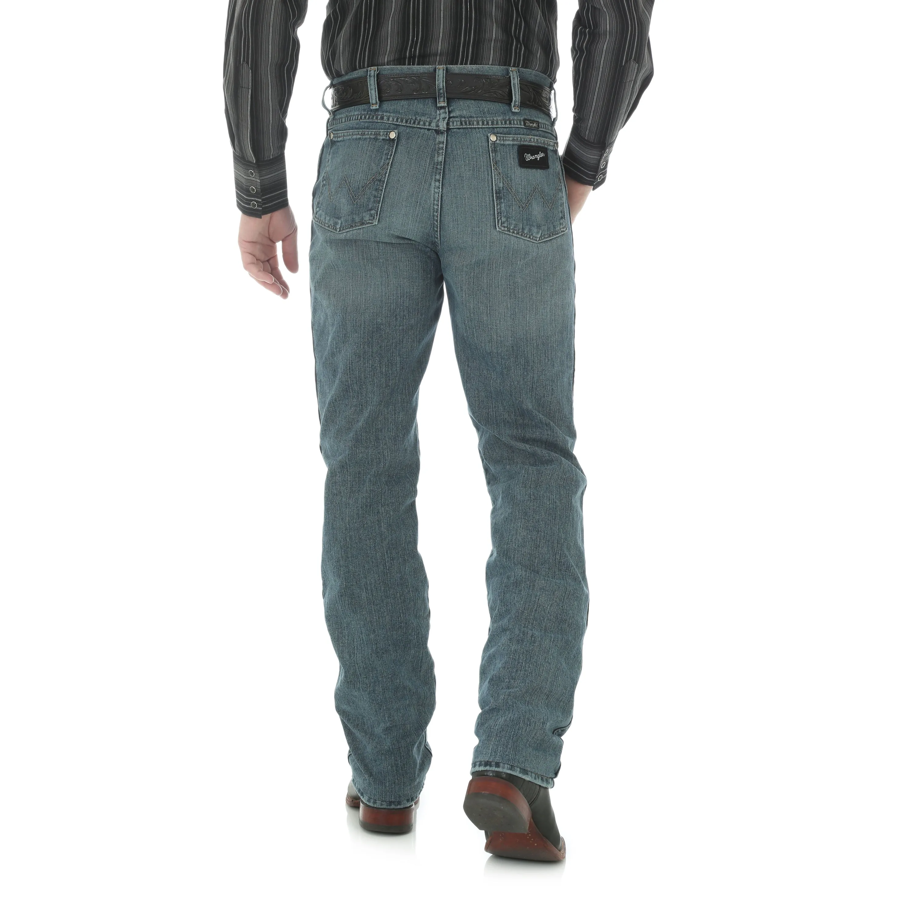 Wrangler Men's Cowboy Cut Silver Edition Slim Fit Jean Vint Midnight