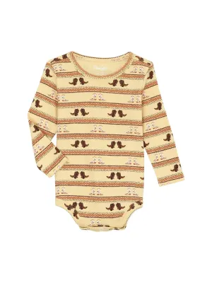 Wrangler Romper Infant Boys Western Boots