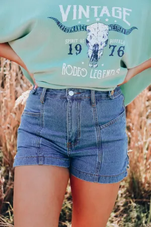 Zip It Denim Shorts